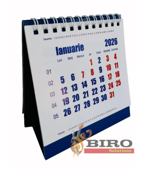 Calendar de masa CAII ROMANTICI, 2026, 11x11x6 cm